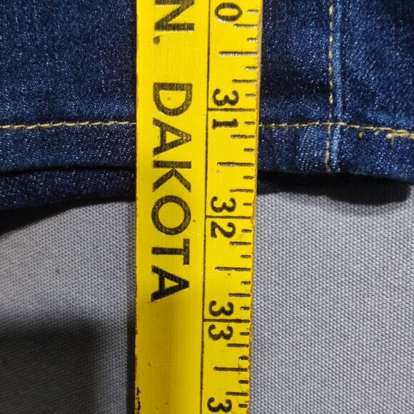 Signature Gold by Levi Strauss jeans women's size 22M ink blue mid-rise straight - Picture 12 of 16